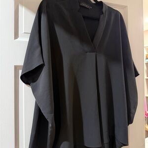 Hatch Black V-Neck Dolman Sleeve Top